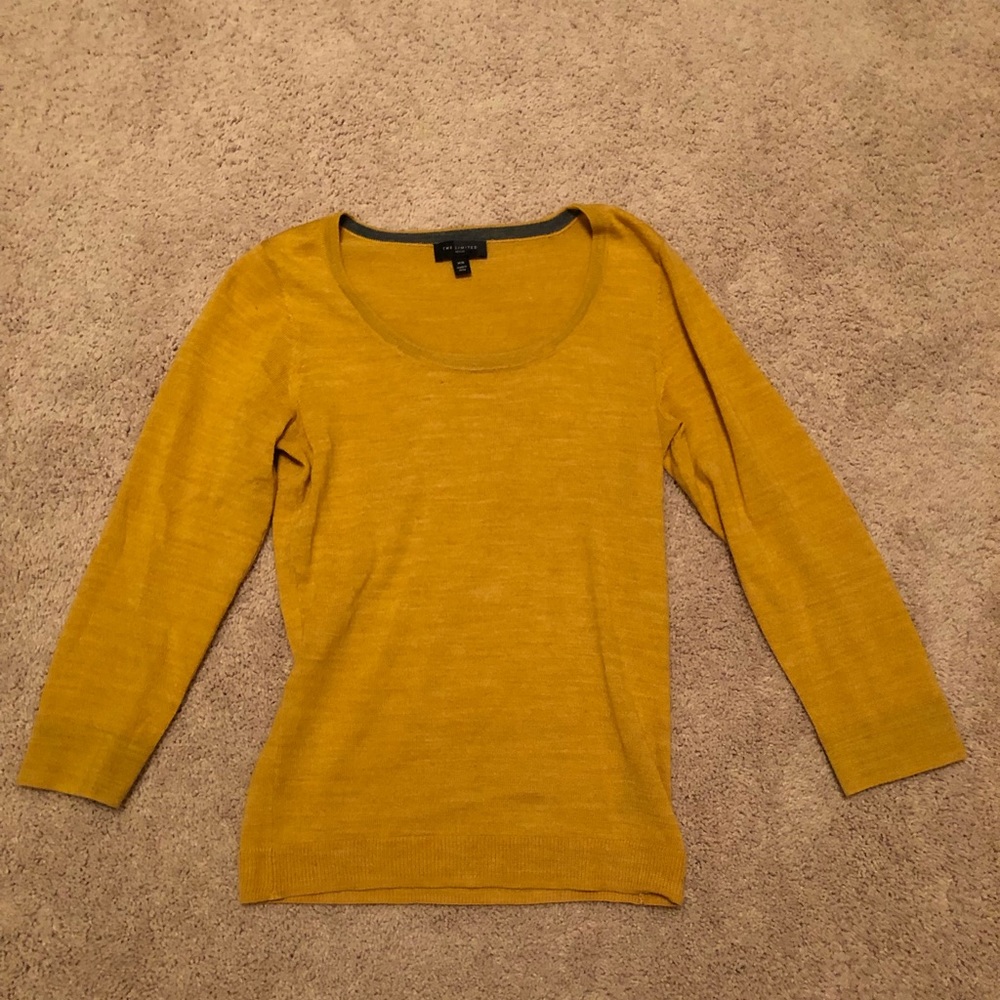 The Limited sweater mustard yellow xs